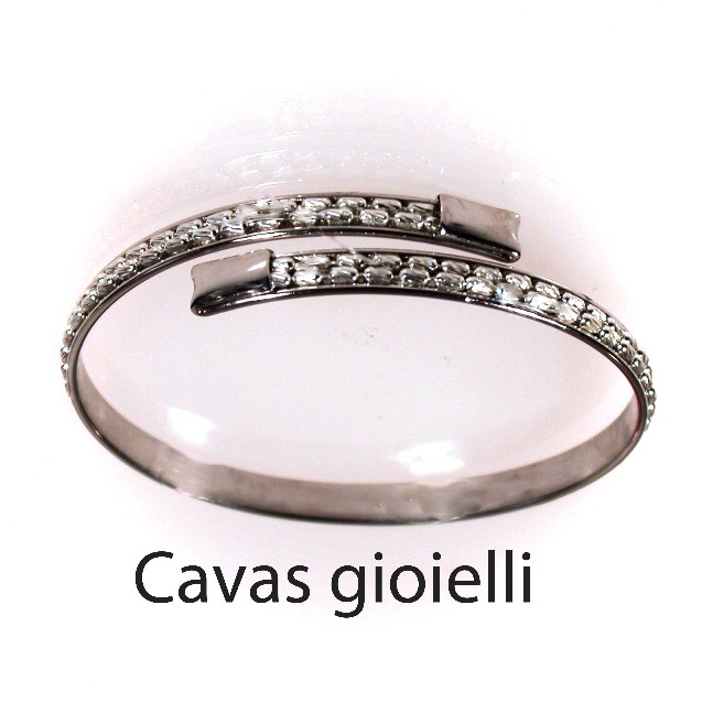 schiavetta in argento rodiato