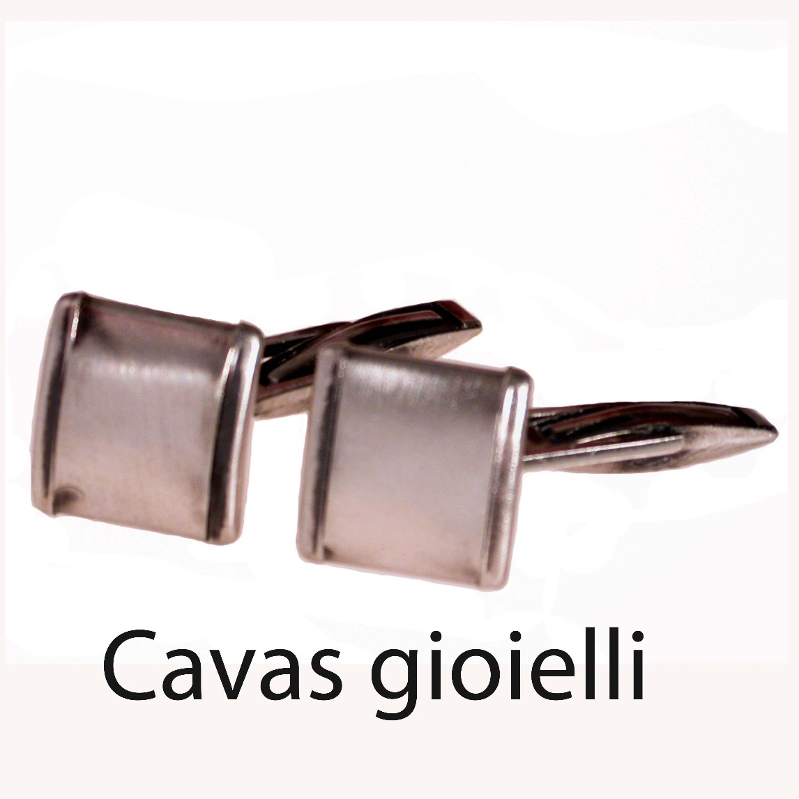 Coppia di gemelli in argento invecchiato stile vintage 